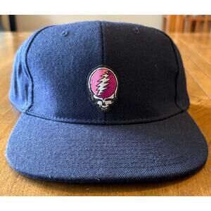 Grateful Dead Steal Your Face Fitted Baseball Hat Size 7-1/4 100% Wool